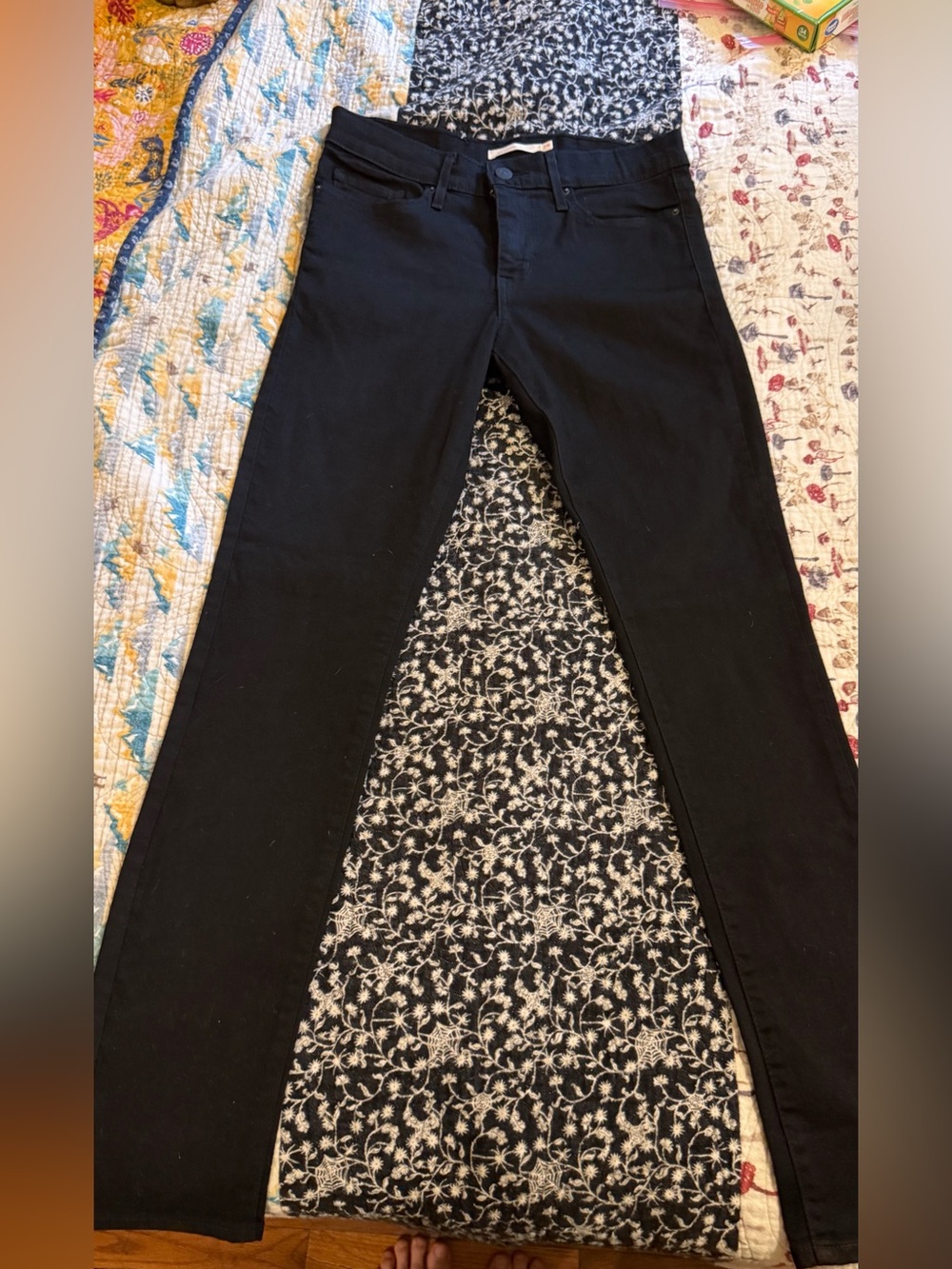 Levi's Black Straight-Leg Jeans
